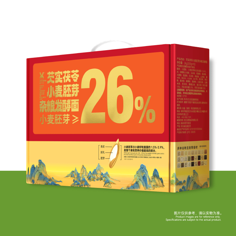 素宇宙茯苓芡实小麦胚芽发酵面200g*10