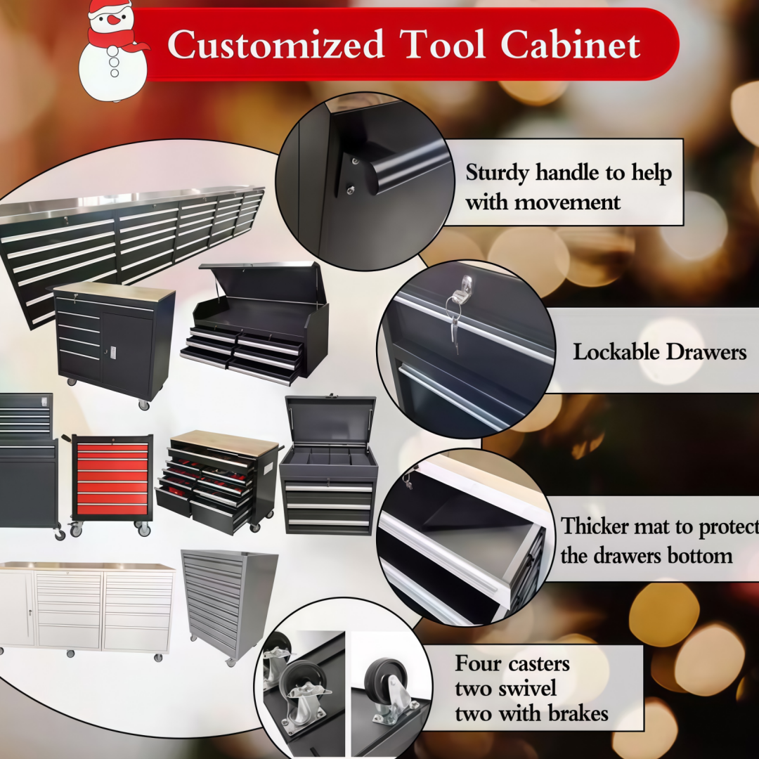 Five Drawers Tool Cart Multi Functional Hardware Toolbox Car Repair ...
