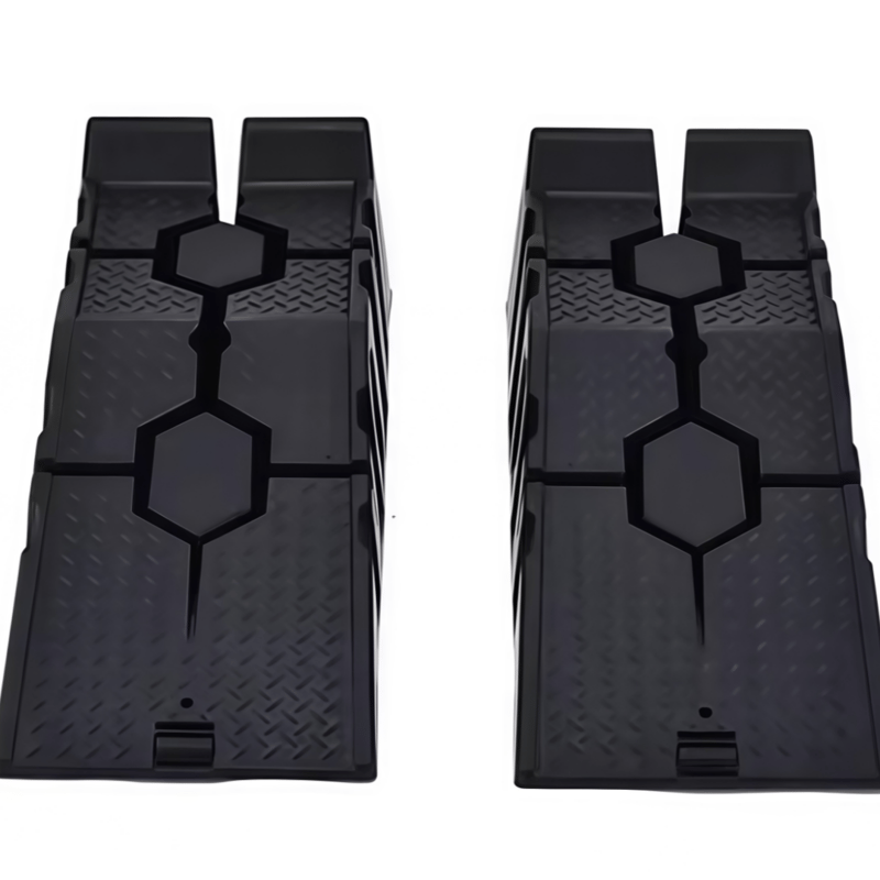High quality Portable Car Ramps for Low Profile Cars, Heavy Duty Plastic Vehicle Lift Ramps with Anti-Slip Surface