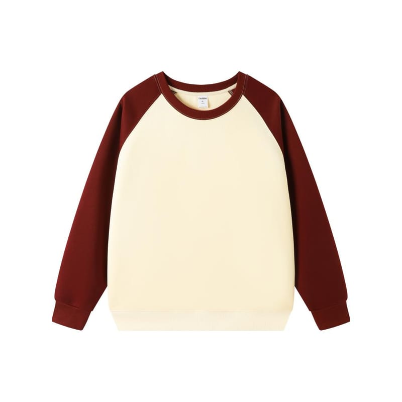 D32# 7A Antibacterial Heavyweight Trendy Cotton Raglan Crew Neck Sweatshirt