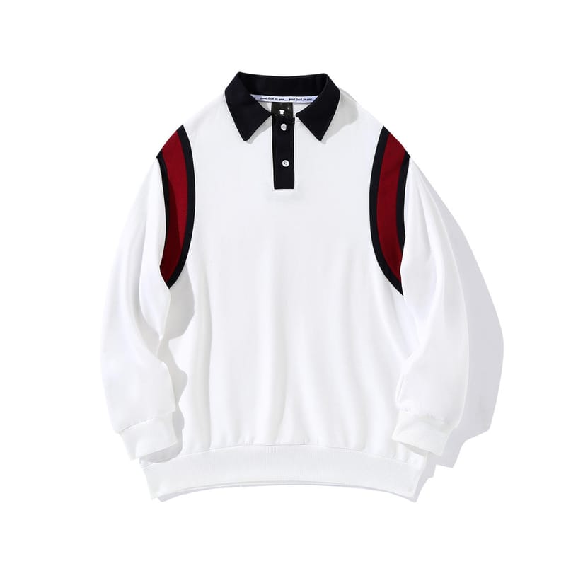 2819H01# National Trend Drop Shoulder Spliced Oversized Hoodie