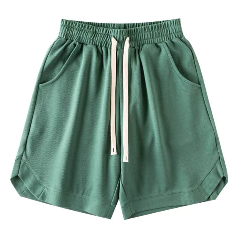 Heavyweight Khaki Casual Shorts For Men 260g