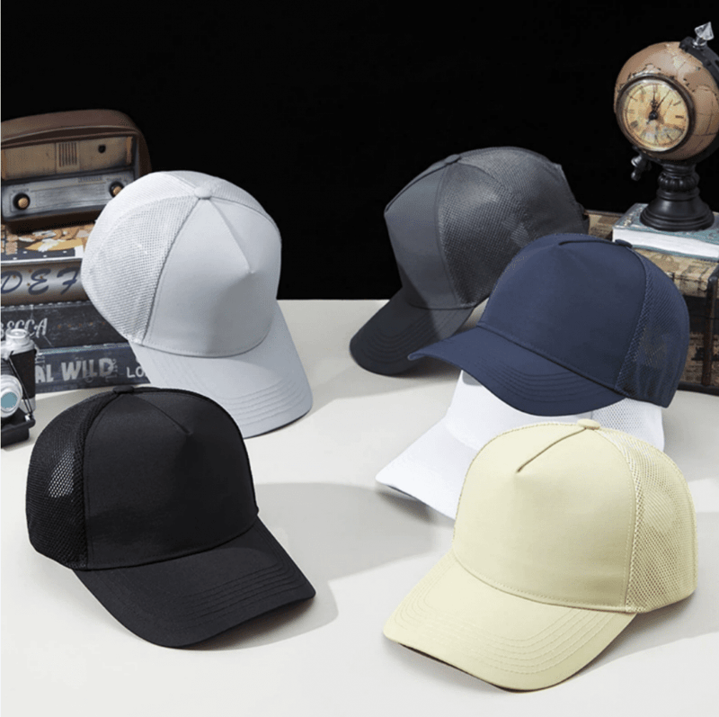 High-quality 5-panel quick-dry mesh cap