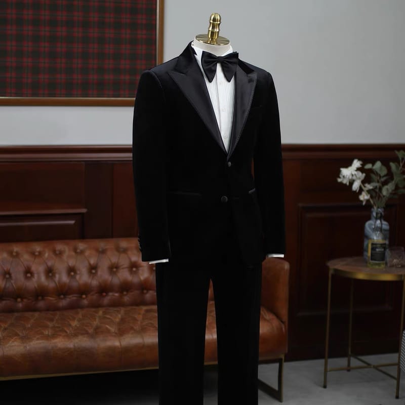 Wedding British Tasto Banquet Black Suit