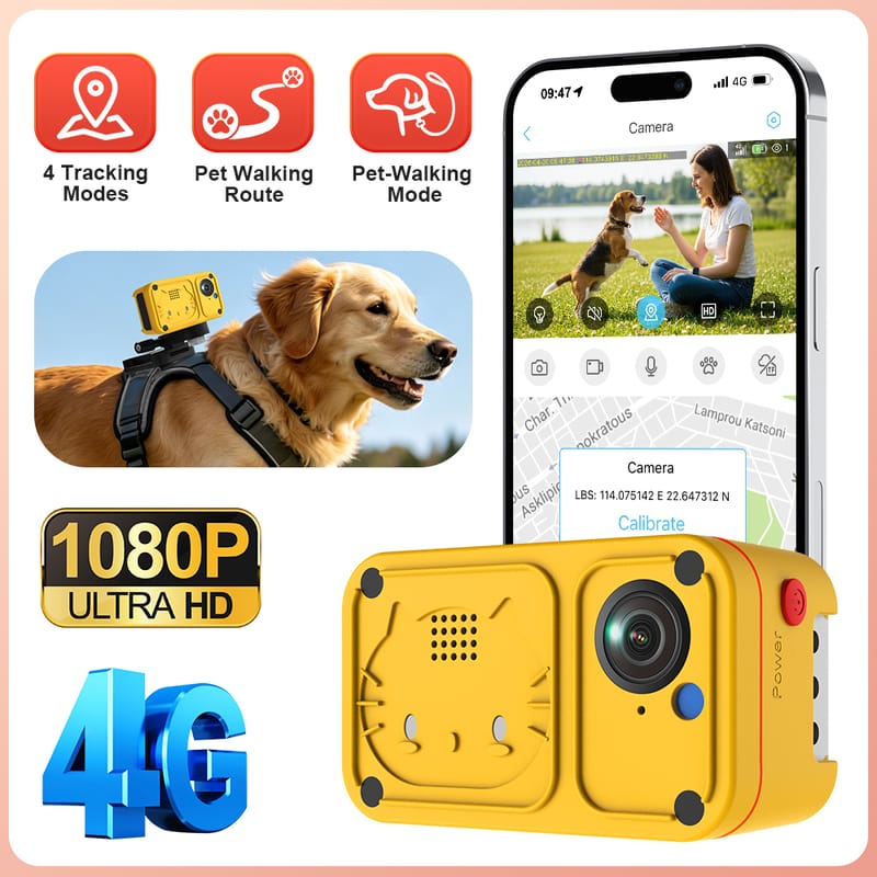 4G Pet Camera with GPS Positioning (RS-05)