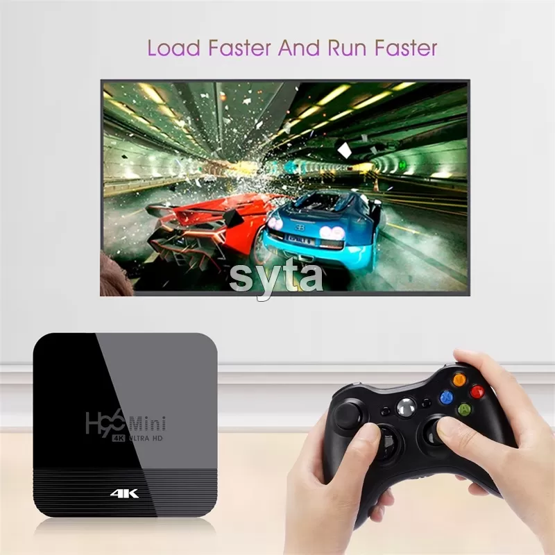 SYTA H96 Mini H8 4K Smart Tv Box Android 9 Amlogic RK3228A Youtube Google Media player