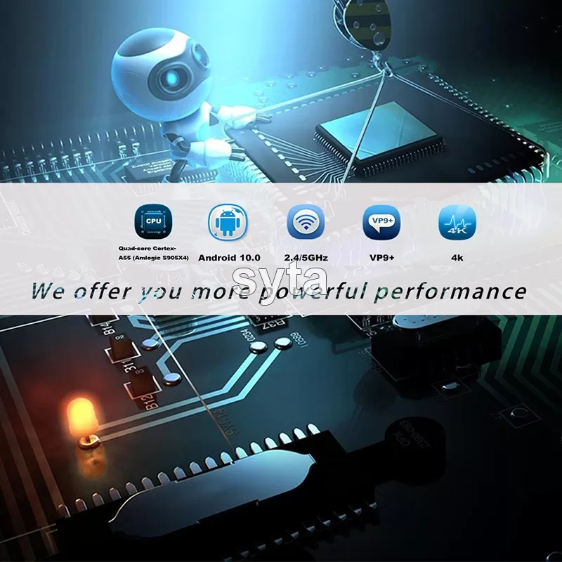 SYTA TV Box Android 10.0 A95X F4 Smart Set Top Box Amlogic S905X4 SYTA TV Box Android 10.0 A95X F4 Smart Set Top Box Amlogic S905X4