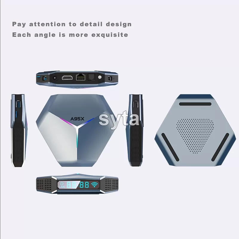 SYTA TV Box Android 10.0 A95X F4 Smart Set Top Box Amlogic S905X4 SYTA TV Box Android 10.0 A95X F4 Smart Set Top Box Amlogic S905X4