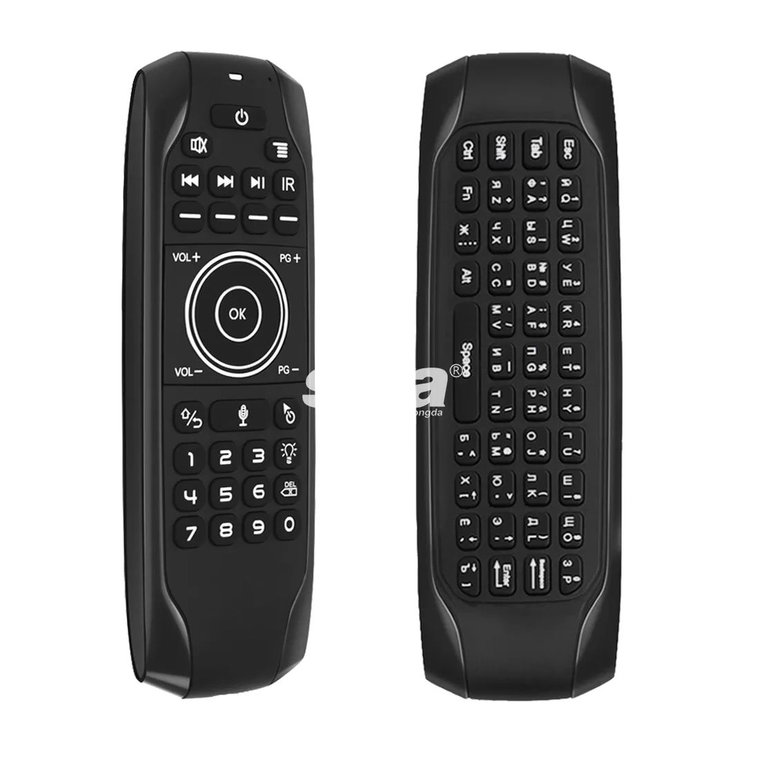 SYTA G7R Pro Air Mouse 2.4GHz Wireless Remote Control Air Mouse IR Learning Backlit Voice