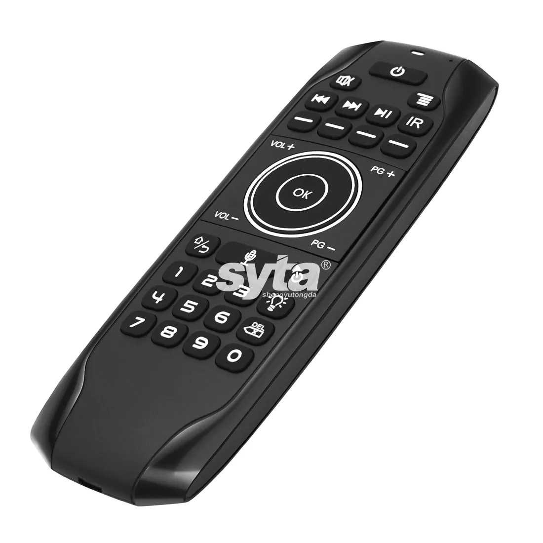 SYTA G7V Pro 2.4GHz Wireless Remote Control Air Mouse IR Learning Backlit Voice