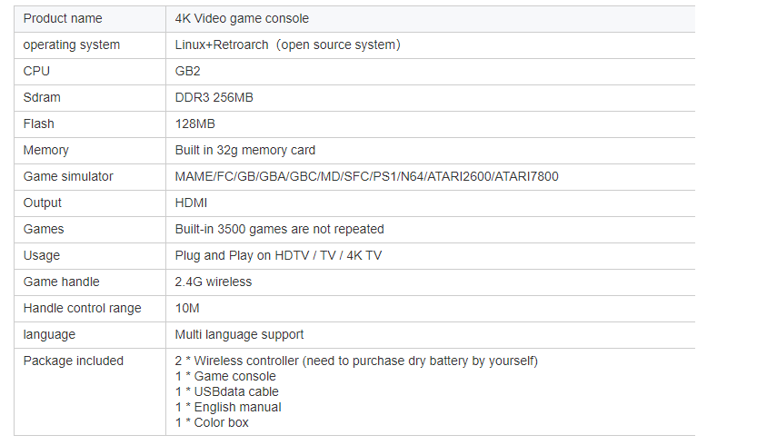 M8 Game console