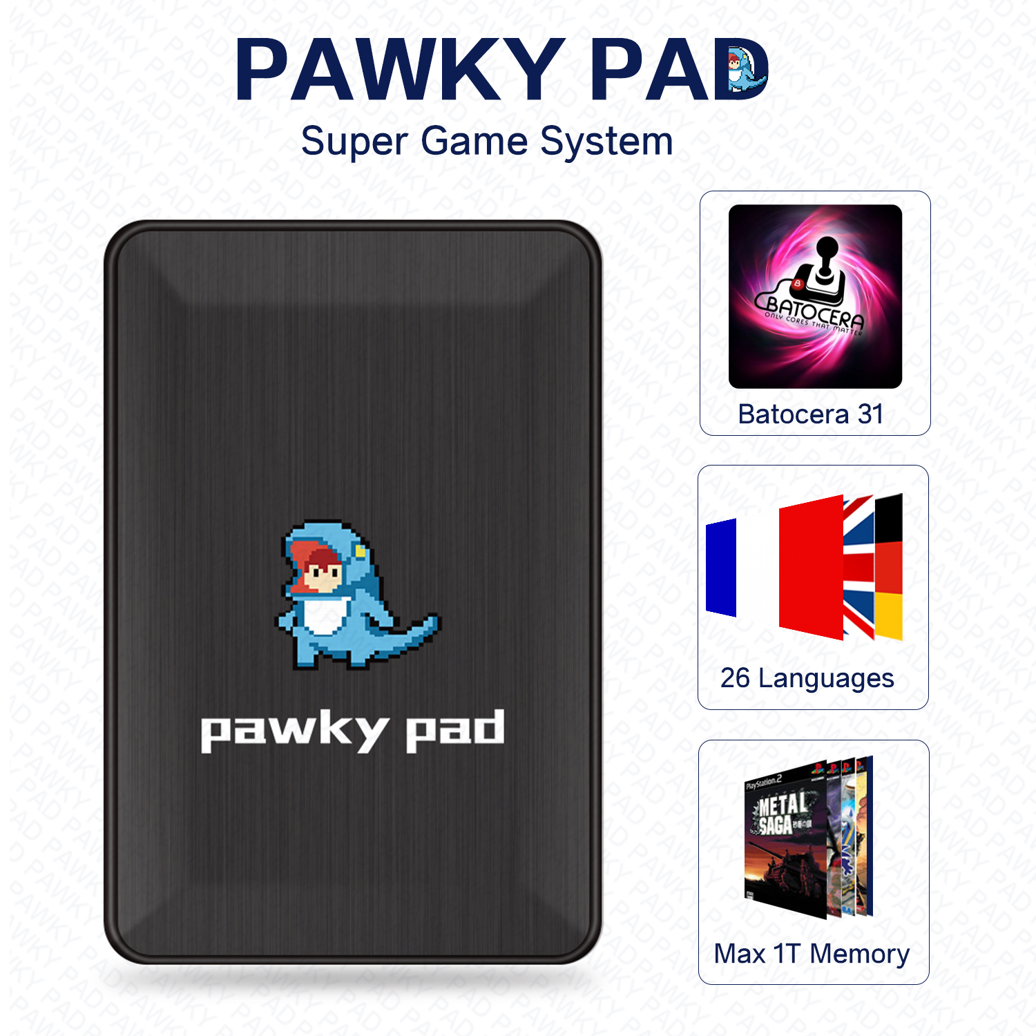 Pawky Pad Game box
