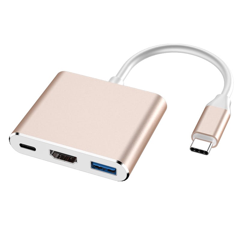 3 in 1 Type-C TO HDMI+PD+USB3.0
