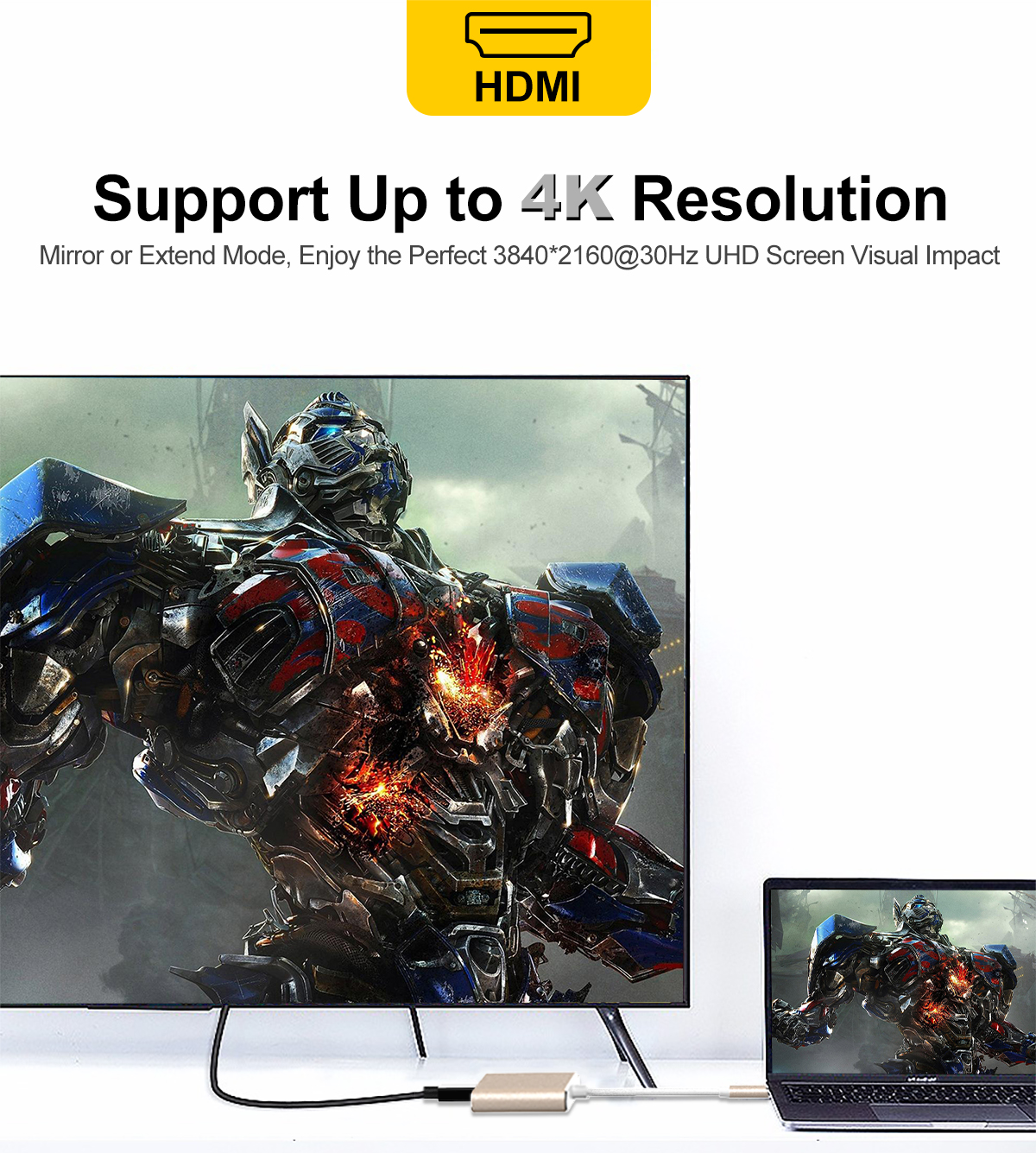 3 in 1 Type-C TO HDMI+PD+USB3.0