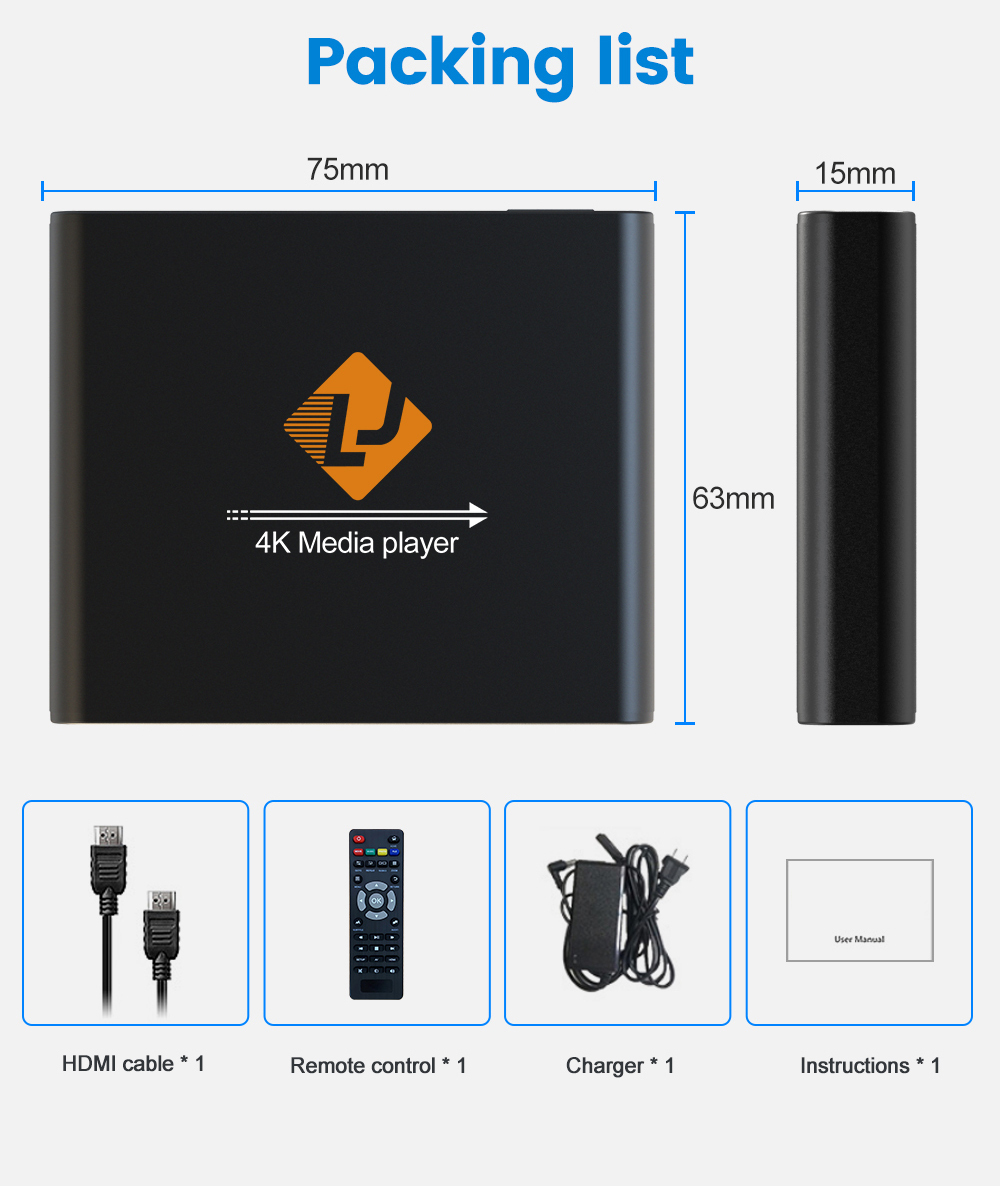 4k media player android advertisement box X8 support mobile hard disk