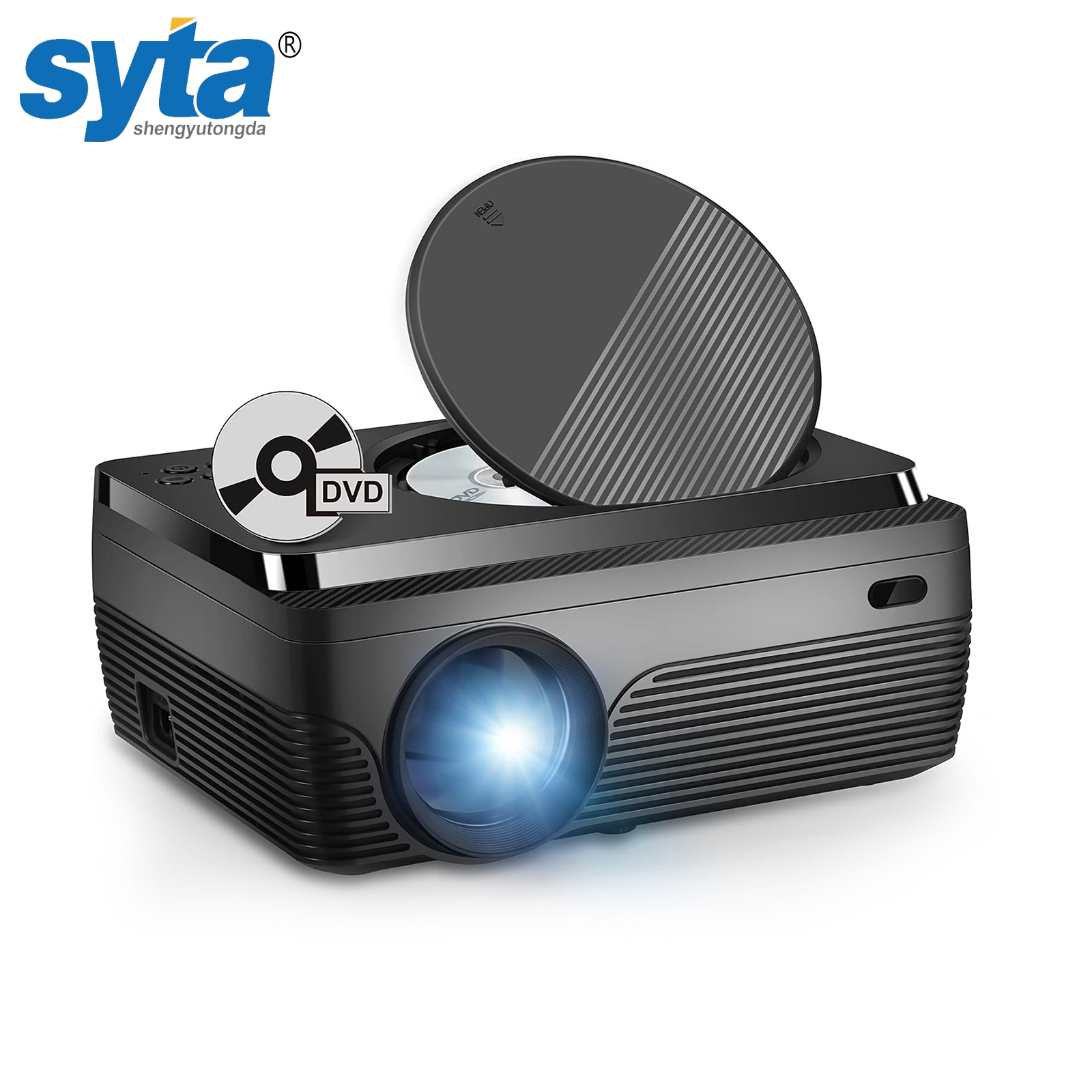 SYTA New H96 MAX W11 Android Projector 2+16GB Support DVD Android 9 260ansi Lumens Smart Projector