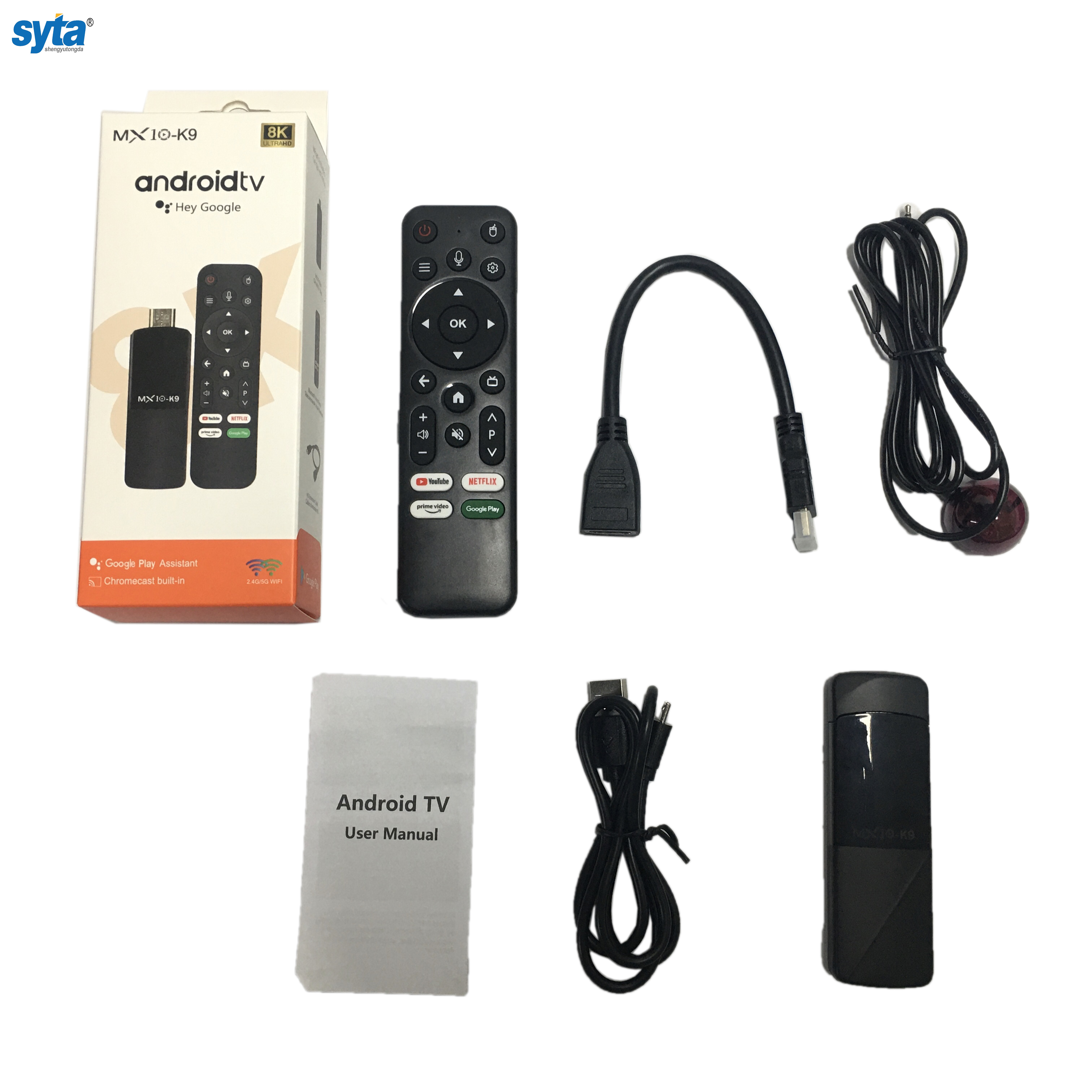 Syta New Android TV Stick Mx10 K9 Dual Wifi H618 2gb 16gb Android 13 4K TV Decoder