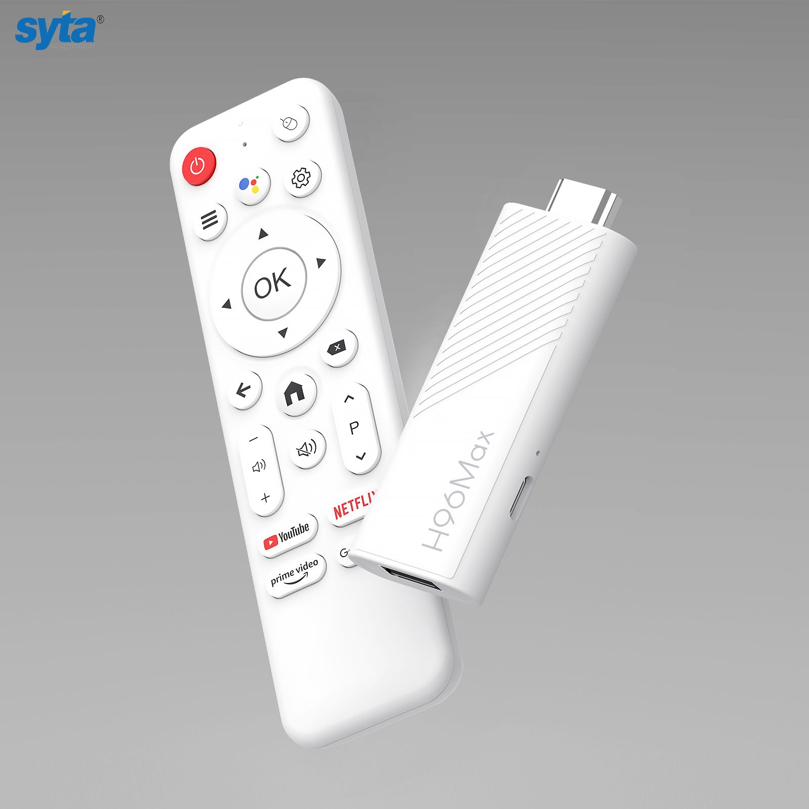 SYTA New TV Decoder H96MAX TV Stick Android 14 H313 Dual Wifi BT5.0 Smart Tv Stick