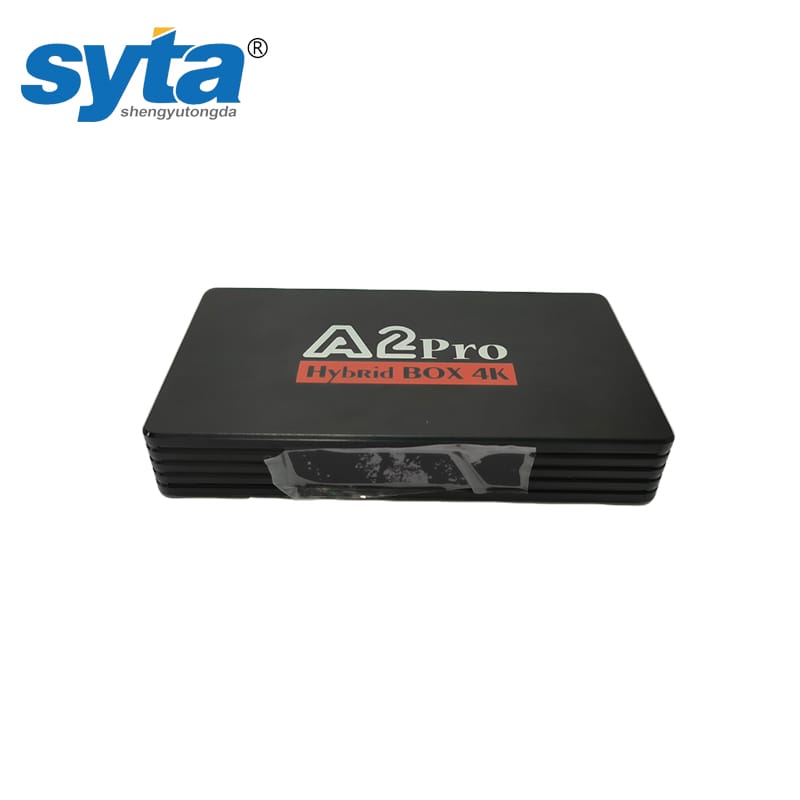 SYTA New Android Hybrid 4K STB A2 Pro Android+OTT+T\T2+S\S2+C S905L Chipset Android 14.0 TV Decoder