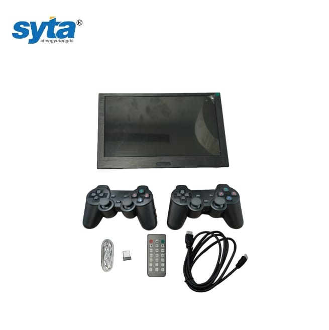 SYTA New V8 Game Console Display 11.6inch With Battery Outdoor Player 2.4G Wireless Controller TV Game Console
