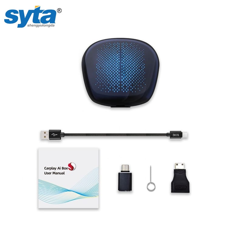 SYTA New Wireless 8-Core Wireless Carplay Smart Touch Box AI Box SY608 Ultra with 8G 128Gb Android 13 for Normal Car