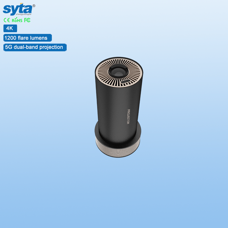 SYTA New Mini Portable Projector SY13 WiFi 6 1080P 220Ansi LMS Android 13 System with Speaker for Home Theater Smart Projector