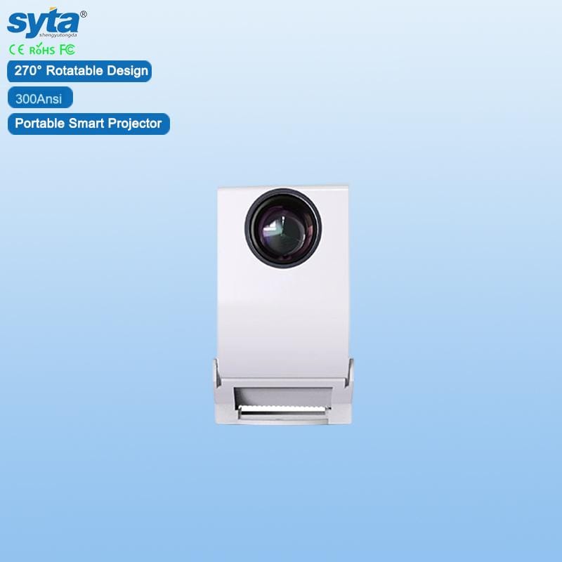 SYTA New Mini Portable Projector SY120C 300Ansi Lumens Type-C for Outdoor Wireless Screen Auti Dust Smart Projector