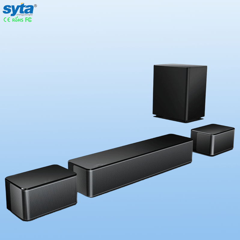 SYTA 2025 Mini Smart Soundbar SL5100 3D Subwoofer Wireless 5.1 Home Theater System with Dolby Atmos for Home Use Made of ABS Plastic