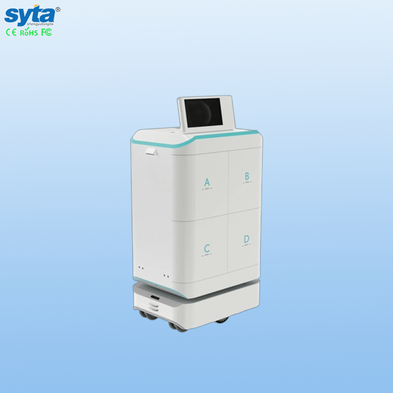 SYTA Smart Intelligent Logistics Robot Service Autonomous Indoor/Outdoor Delivery Robot for Hospital Hotel Restaurant