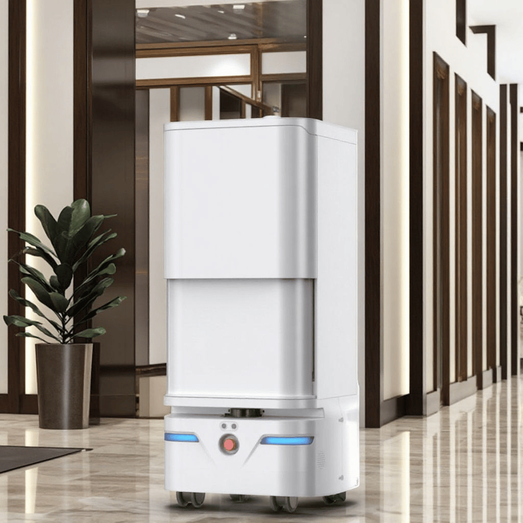 SYTA New Intelligent Delivery Robot Waiter with Double-layer Elevator Control Room Call Waiter for Hotel Hospital