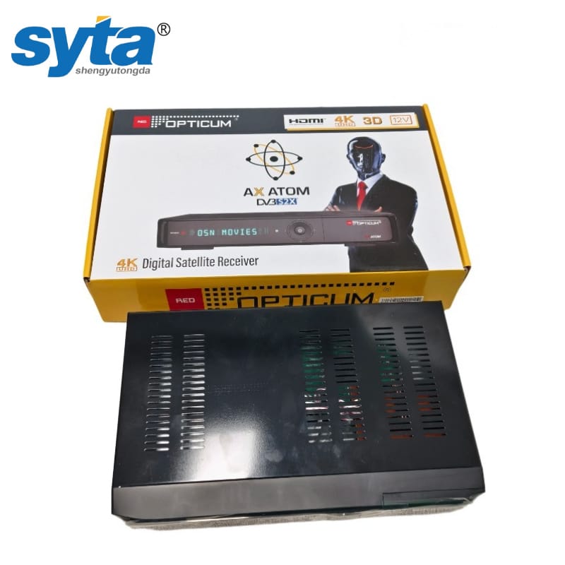 SYTA AX ATOM 4K Satellite Tv Box H.265 Hevc Ali2661 Receiver Support Iks Set Top Box TV Decoder