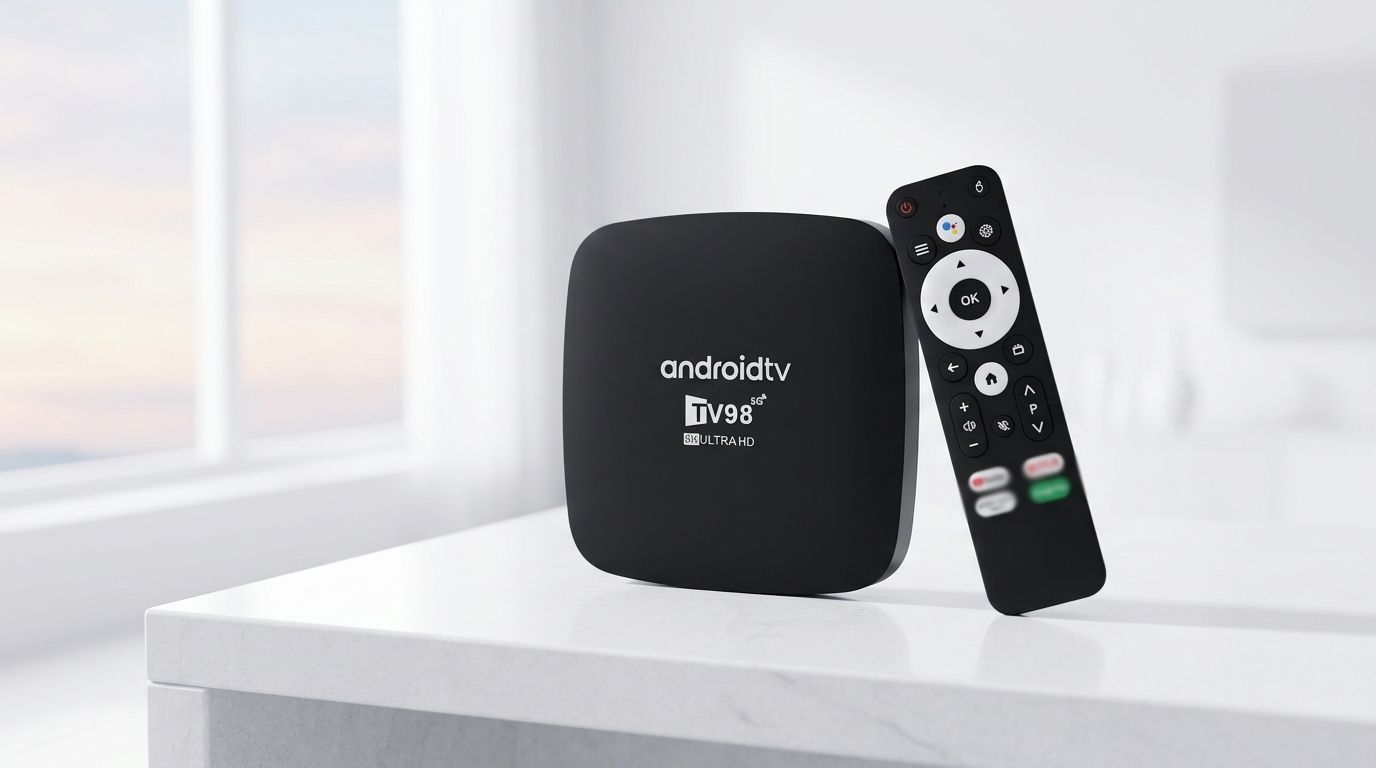 SYTA New 4K TV Decoder TV98 5G Android TV Box Android 14 S905L Dual Wifi BT5.0 Smart Tv Box
