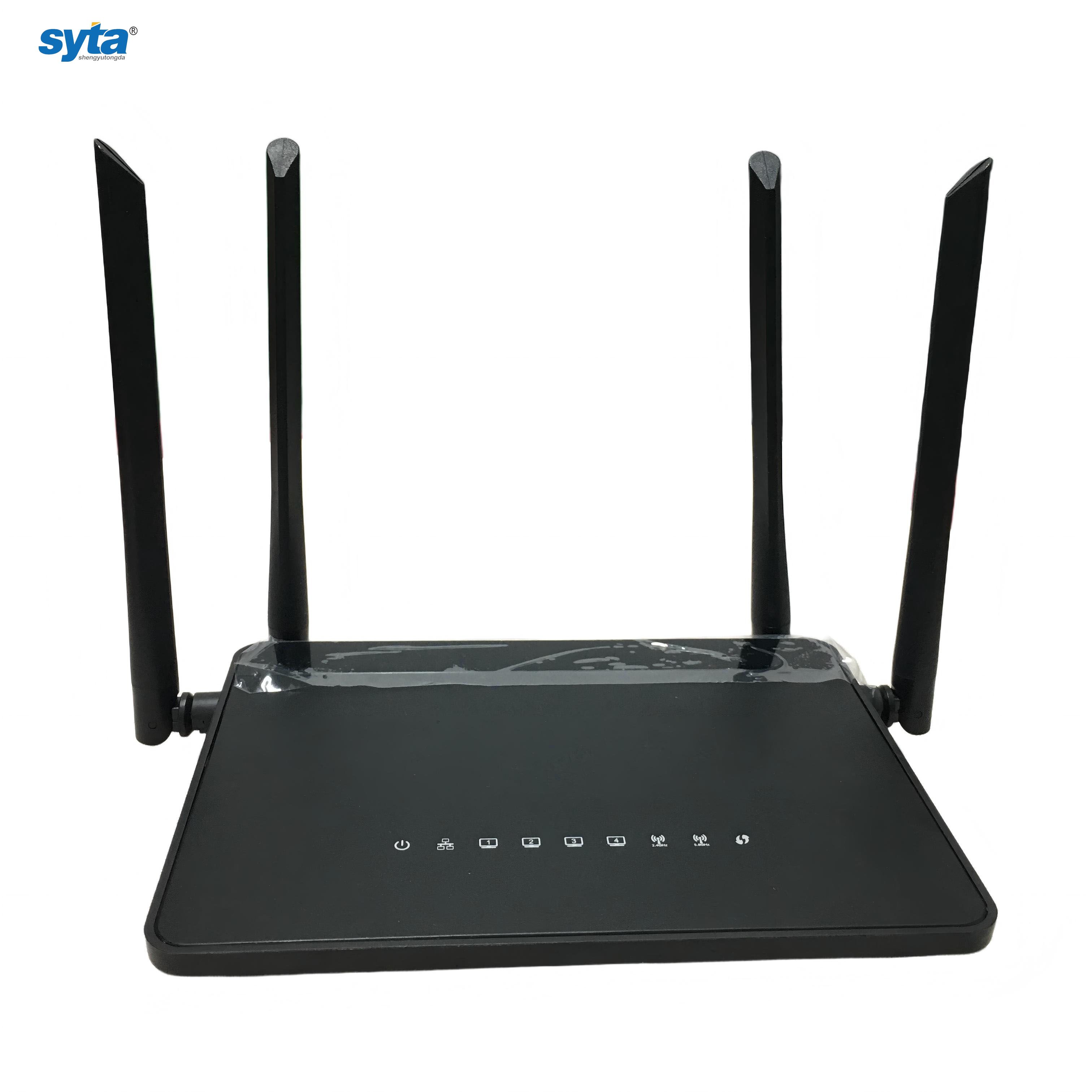 Syta New High Quality Wifi Router AC1200 Wireless Router Support OEM Firewall Repeater 5GHz & 2.4GHz Home Use VoIP Function