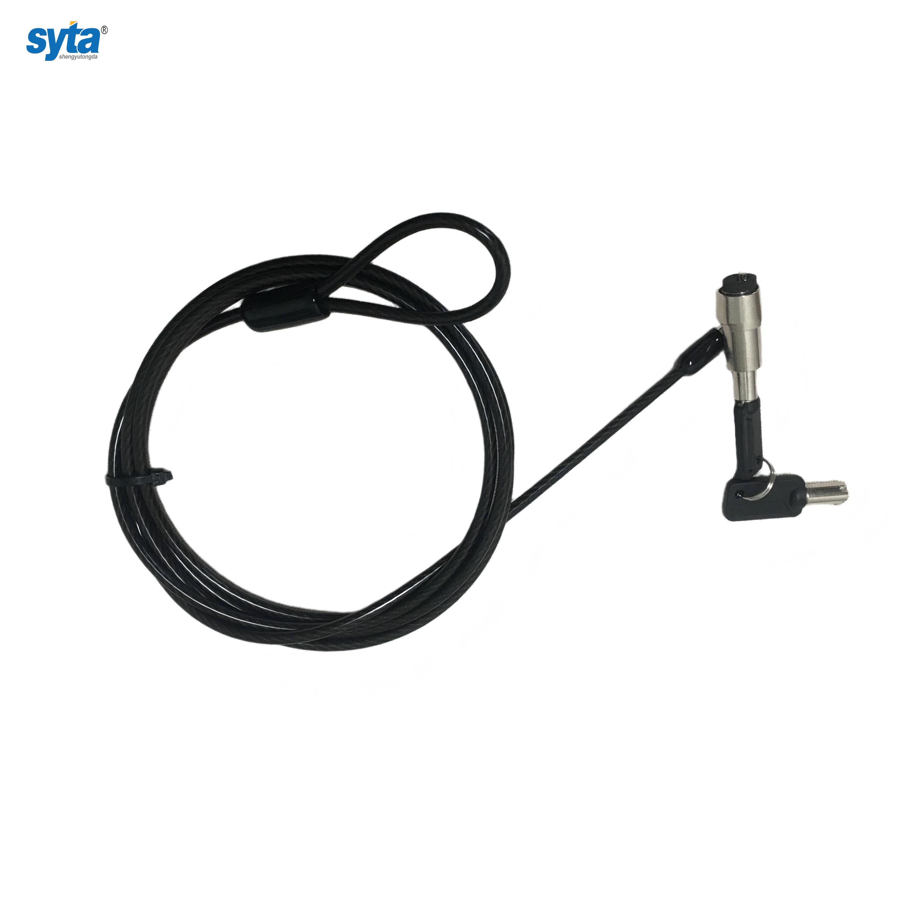 SYTA PVC Kensington Cable for Laptop Security Lock Laptop Compatible Nano Port Computer