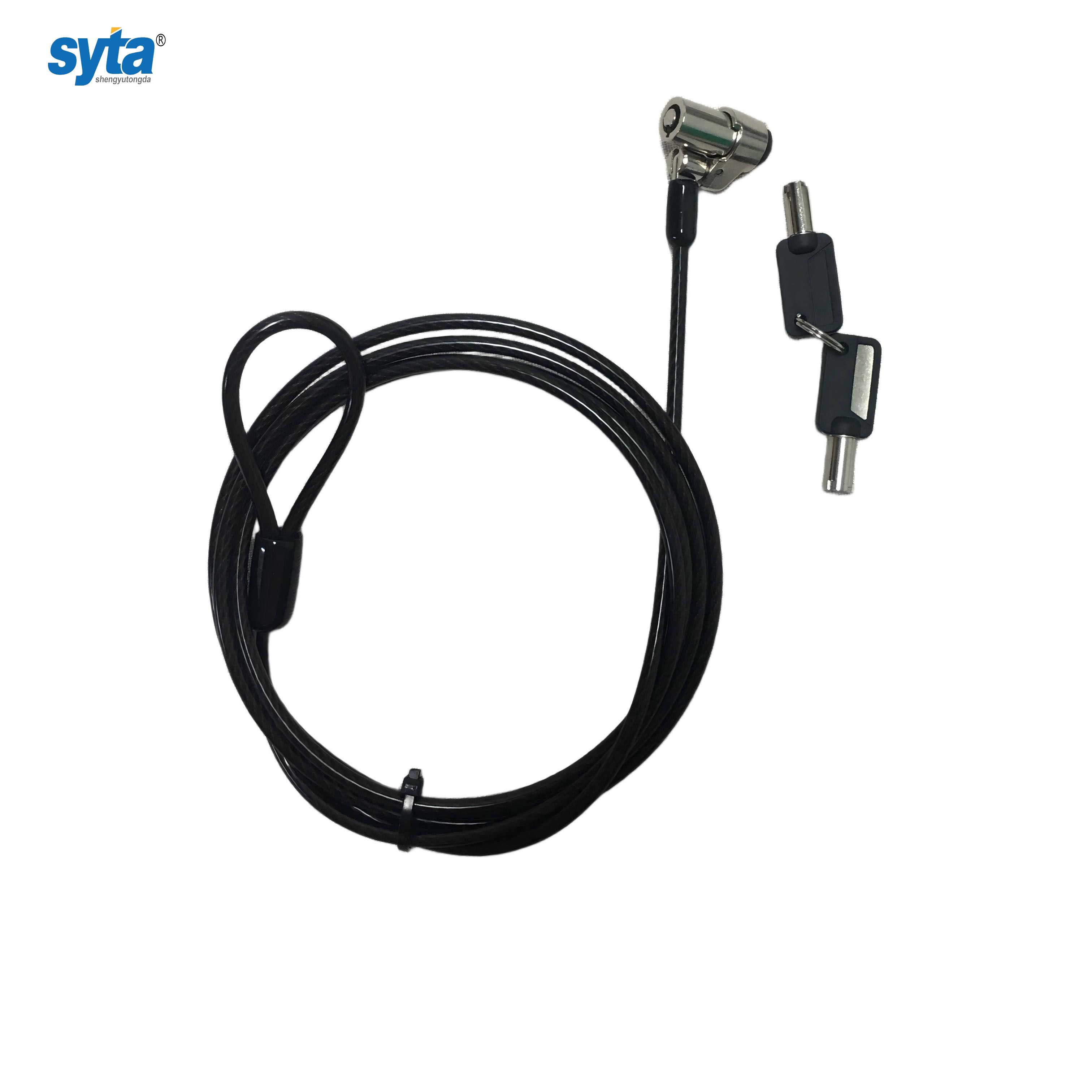SYTA New Kensington Cable for Laptop Security Lock Laptop Compatible Nano Port Computer with Two Keys