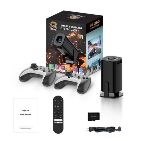 SYTA New Arrival U1 Portable Game Projector 200 ANSI Lumens Android 14 WiFi6 BT 720P Supported Home Gaming Projector