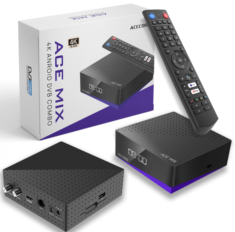 SYTA New Android Hybrid 4K STB OTT+DVB S2/T2/C S905X3 Android 9 2/32GB HyBrid TV Box