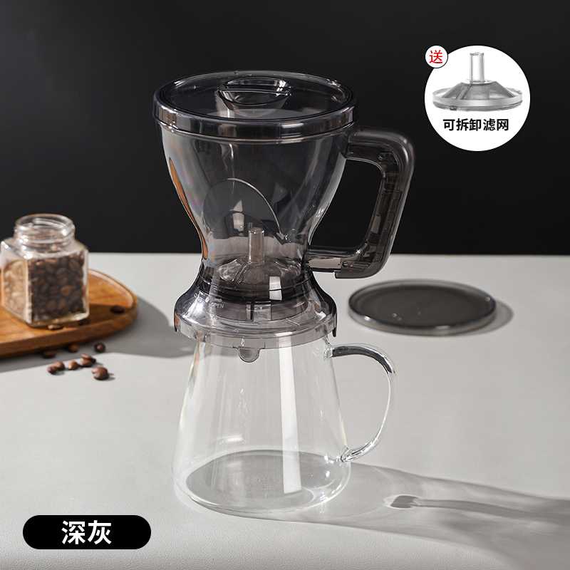 Latest Design Matte Black Coffee Dripper & Durable Fair Cup Set