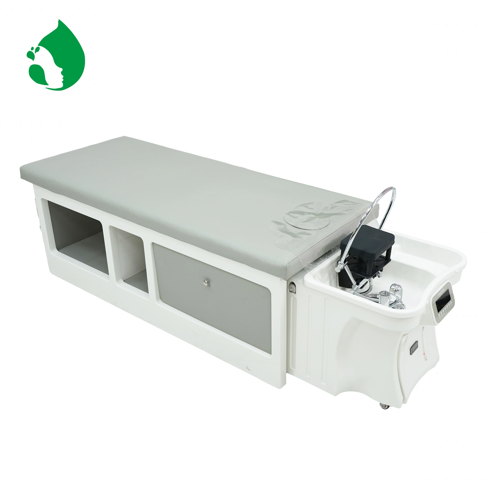 YIMEI Non-Plumbing Head Spa Shampoo Bed with Water Storage and Waste Water Tank Modern Design Durable for Hair Salon Barber