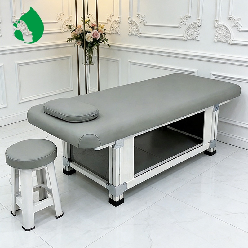 YIMEI Massage Bed for Body Massage Soft Mattress Stable Plastic Frame Beauty Bed for Beauty Salon Barber Shop