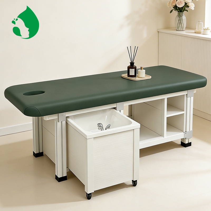 YIMEI Modern Beauty Bed Soft Leather Mattress With Water Tank for Spa Tools Massage Bed For Barber Shop Salon