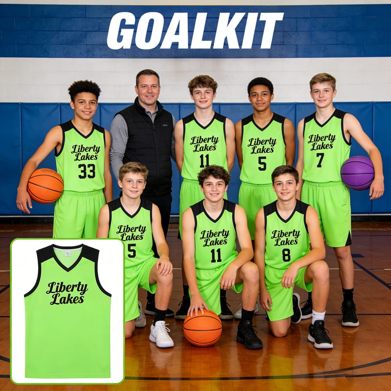 Custom Neon Green Team Basketball Jersey