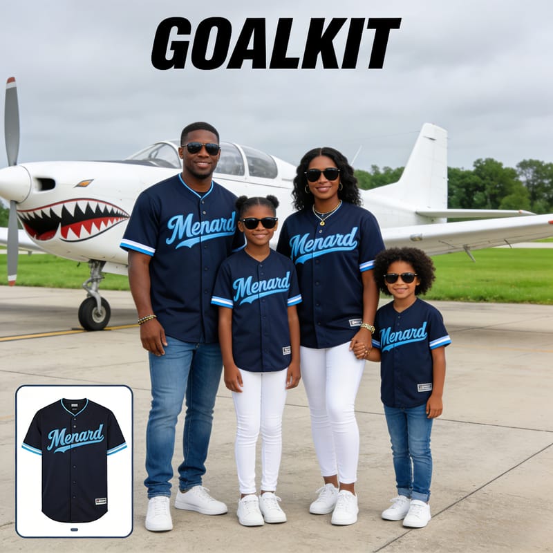 Custom Navy & Light Blue Baseball Jersey