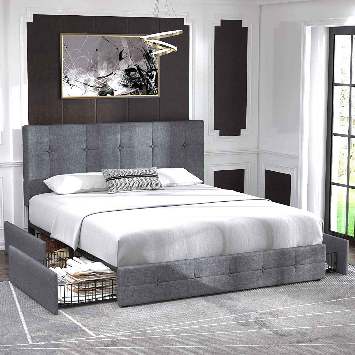 Modern and Elegant Upholstered Queen Beds