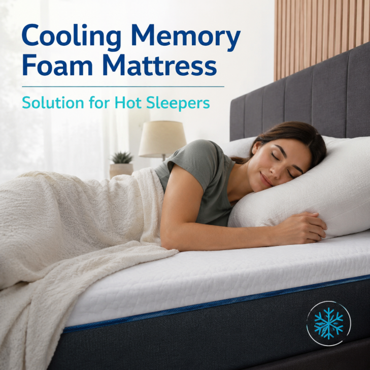 Cooling Memory Foam Mattress Solution for Hot Sleepers
