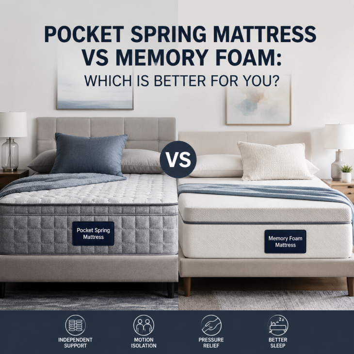 Pocket Spring Mattress VS Memory Foam: Which Is Better For You