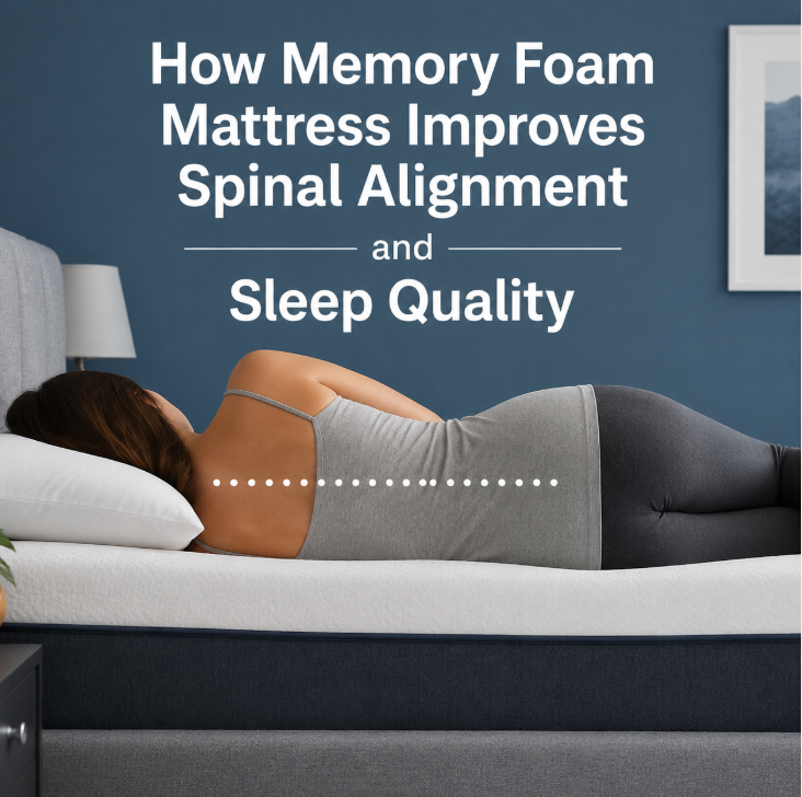 How Memory Foam Mattress Improves Spinal Alignment and Sleep Quality