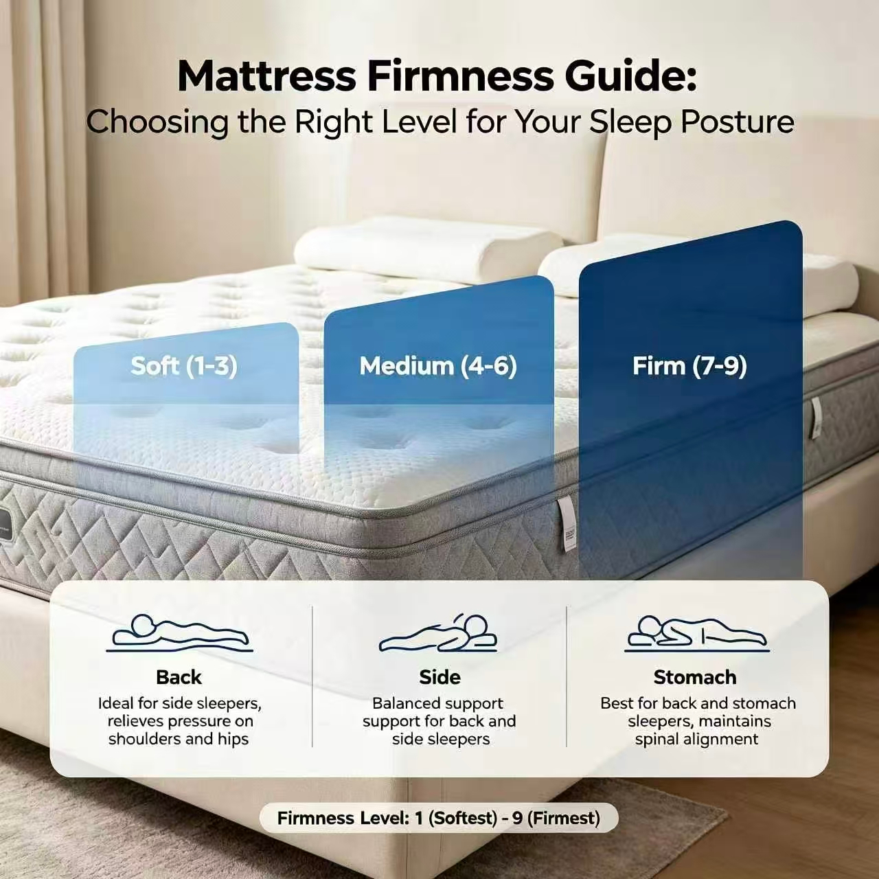 Mattress Firmness Guide: Choosing the Right Level for Your Sleep Posture