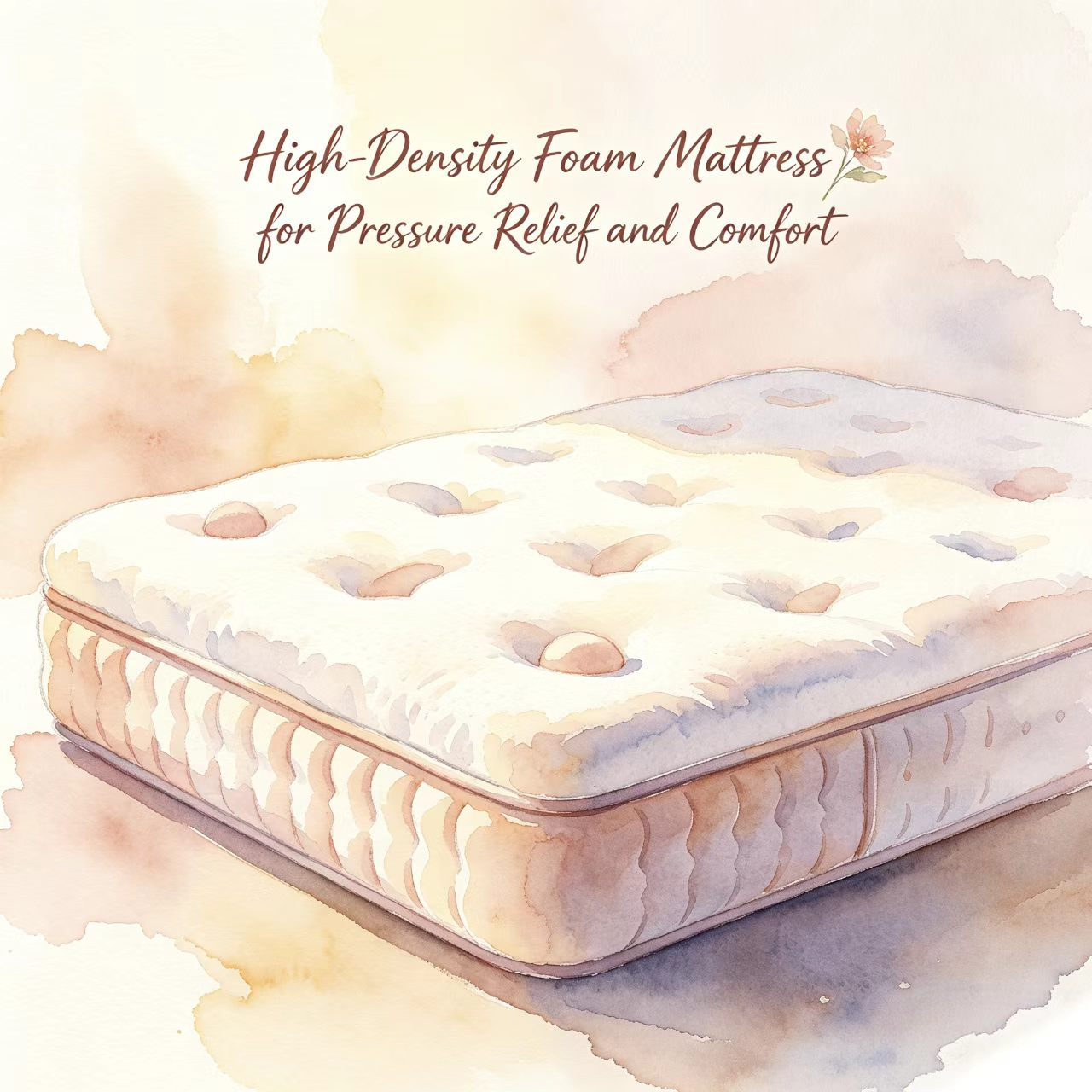 High-Density Foam Mattress for Pressure Relief and Comfort