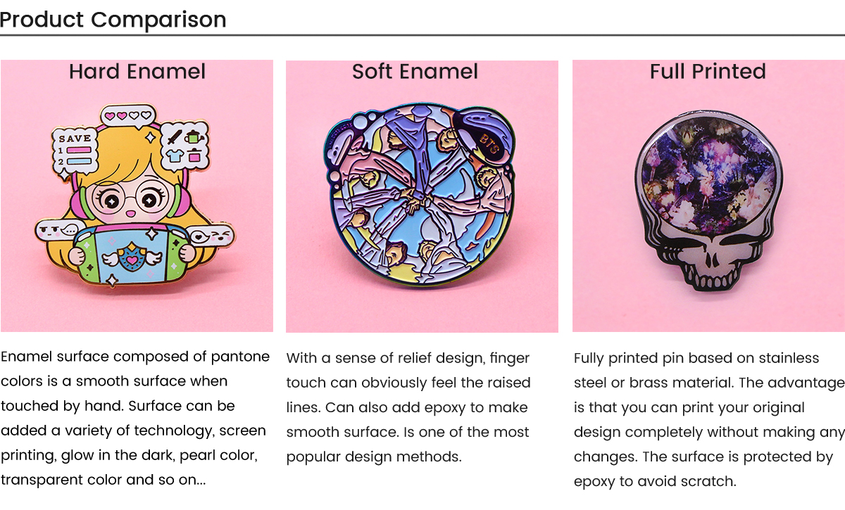 Custom Soft Enamel Pins- Rainbow Plating